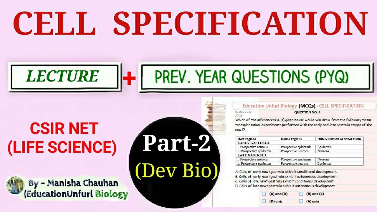 Cell Specification in hindi (cell specification and potency)