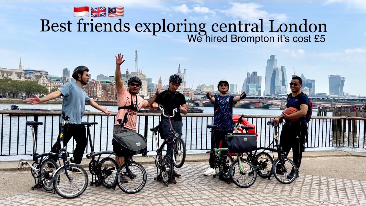 Only cost £5 🤩, We Hired Brompton bike in London. The Best Experience Tour In London.