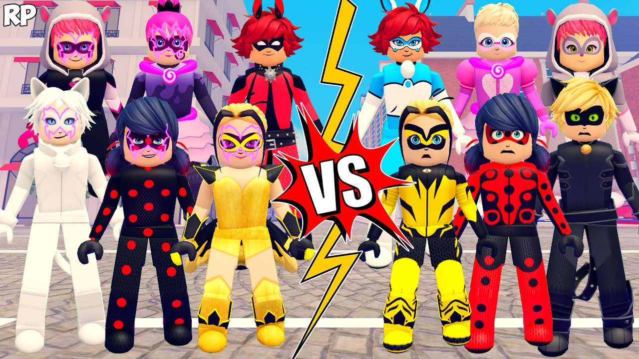 EVIL VS ORIGINAL TRANSFORMATION (COMPARISON) NO MIRACULOUS RP - MIRACULOUS ROBLOX!