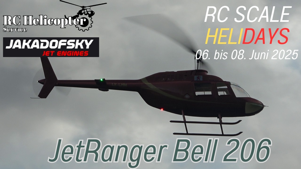 HUGE RC TURBINE JET RANGER HEIKO FISCHER (RC Scale Helicopter Show 2025)