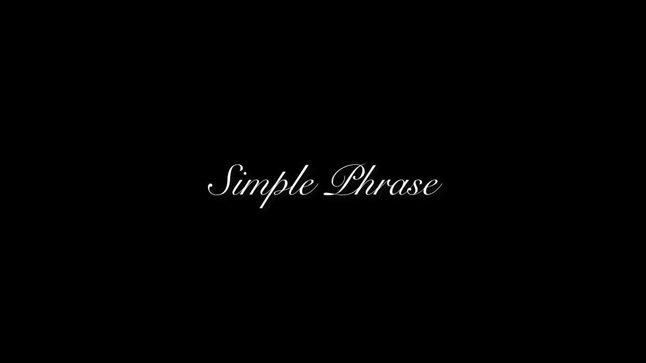 Simple Phrase - Tay&aacute; (short cover)