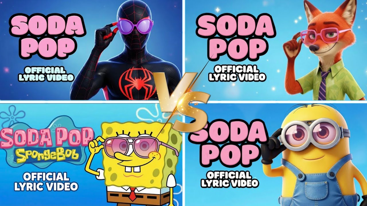 Spider-Man 🆚 Zootopia 🆚 SpongeBob 🆚 Minions 🎶🎵 Who Is Best?