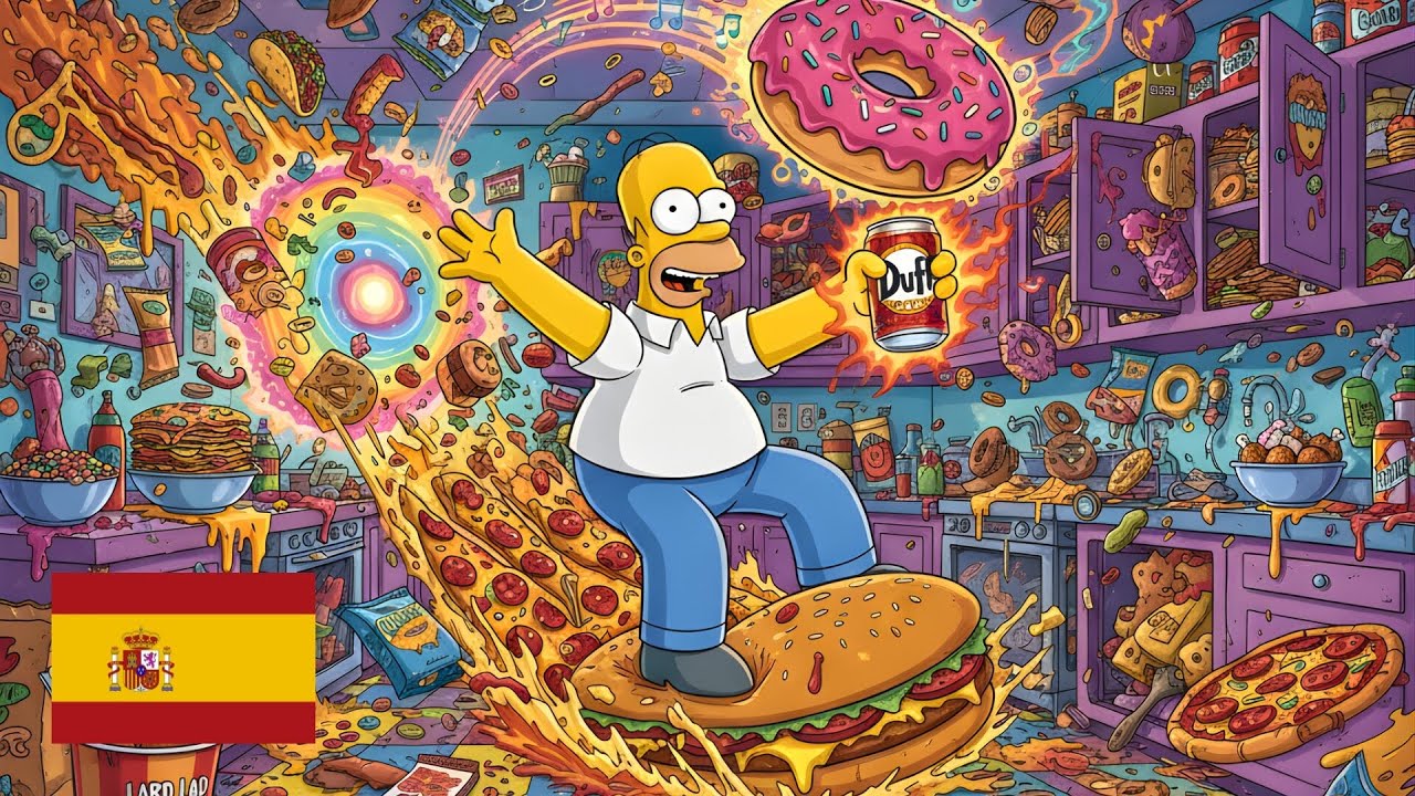 Spanish Food Vocabulary with Homer | Restaurant and Kitchen Dialogues