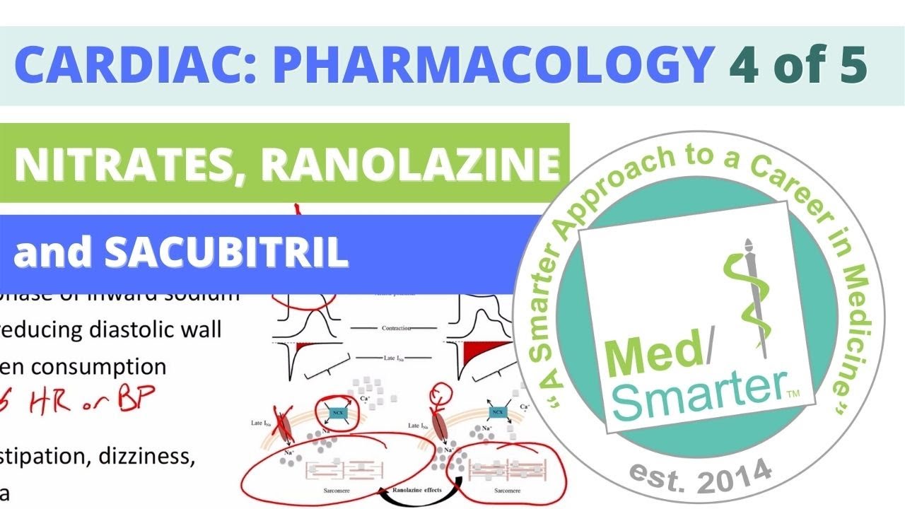 USMLE Step 1 | Cardiac Pharmacology | Nitrates, ETC | Part 4