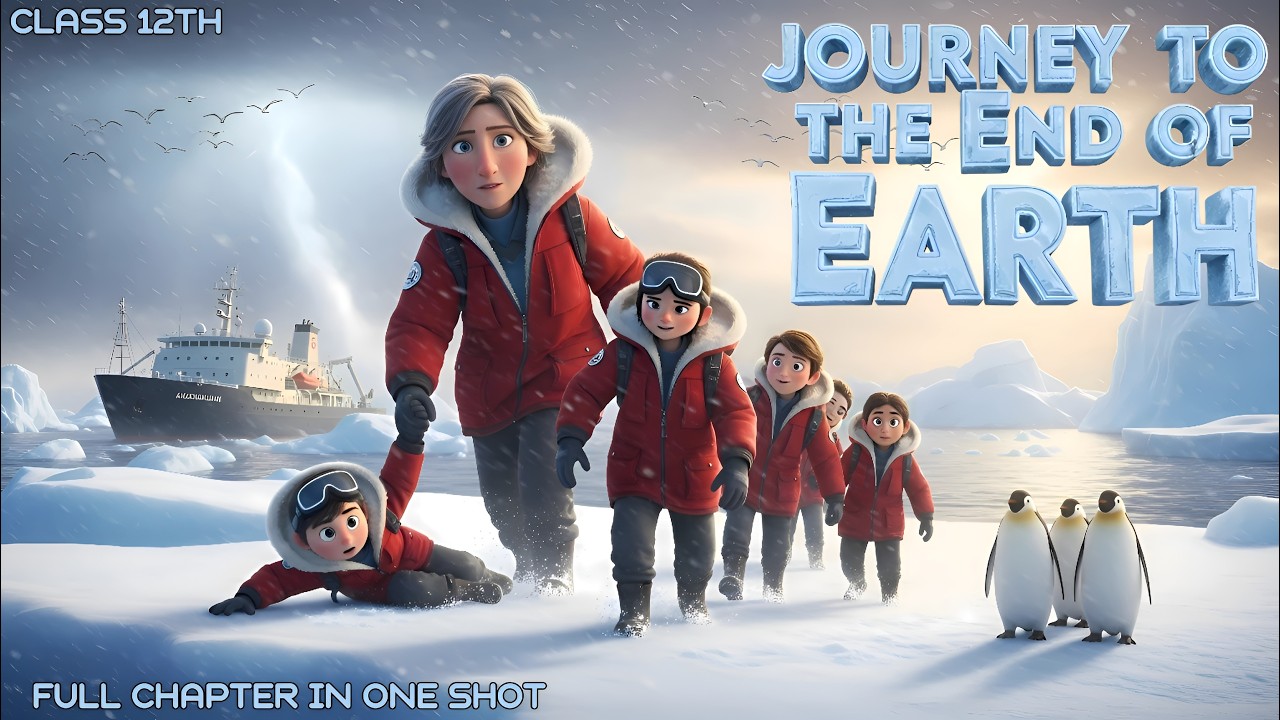 Journey to the end of the earth class 12 in hindi | animated video | 2024 by Rahul Dwivedi