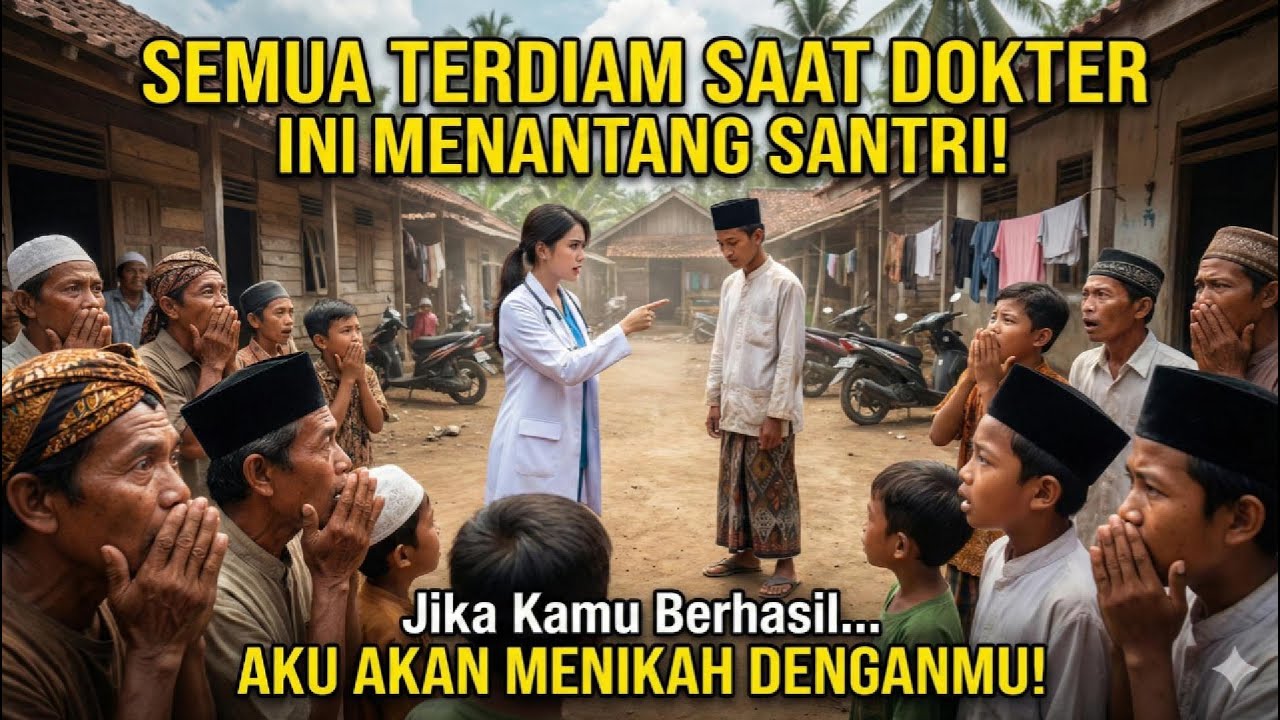 “Dokter Cantik Menantang Santri Miskin, Jika Berhasil Maka Akan Dijadikan Suami…