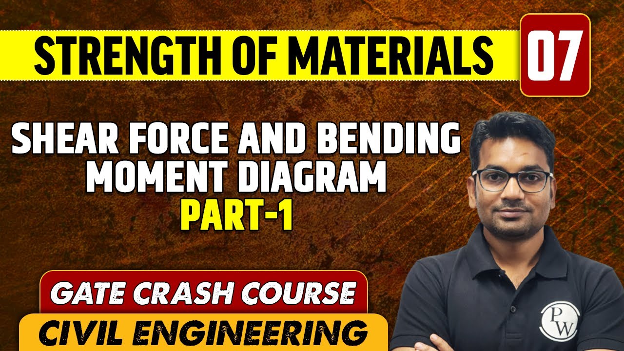 Strength of Materials 07 | Shear Force and Bending Moment Diagram  Part - 1 | CE | GATE Crash Course