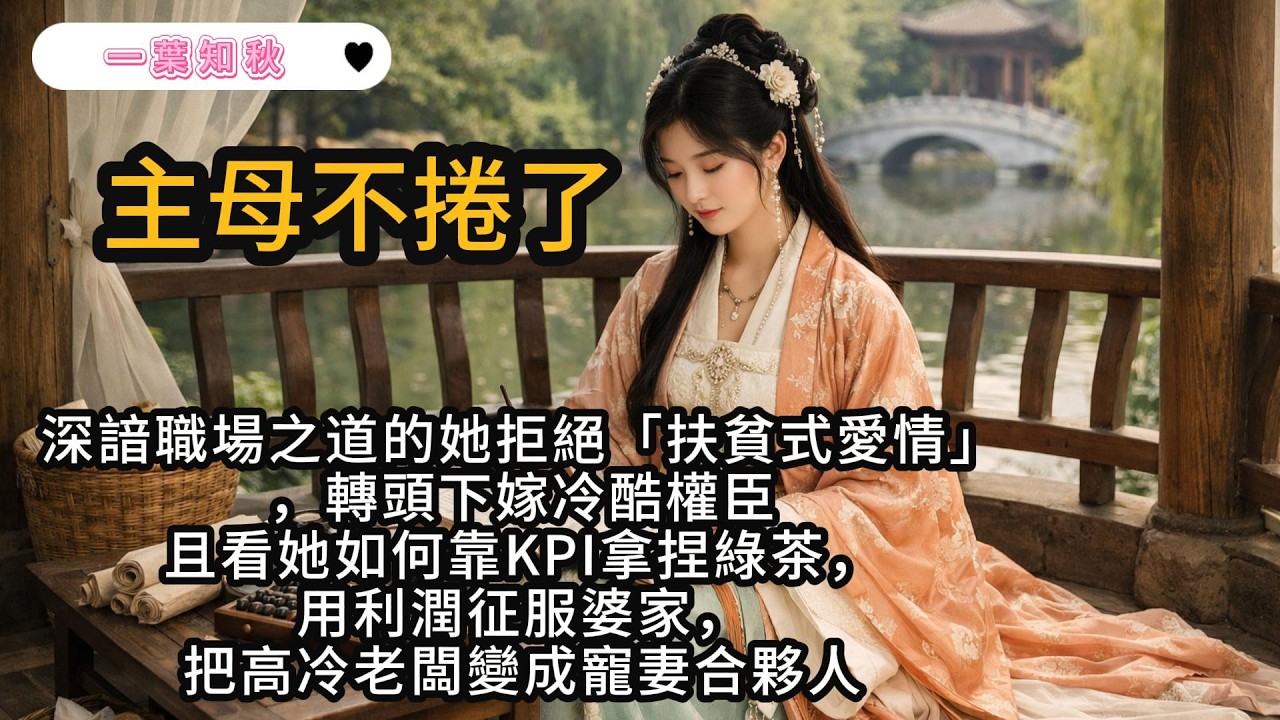 她不鬥爭寵、不談真心，將內宅視作職場合作。且看她如何靠KPI拿捏綠茶，用利潤征服婆家，把高冷老闆變成寵妻合夥人，收穫權財雙收的躺平人生#內鬥 #逆襲 #躺贏 #古風小說 #穿越