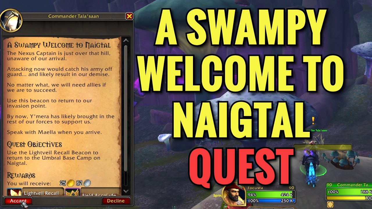 A Swampy Welcome To Naigtal Quest (WoW Midnight)