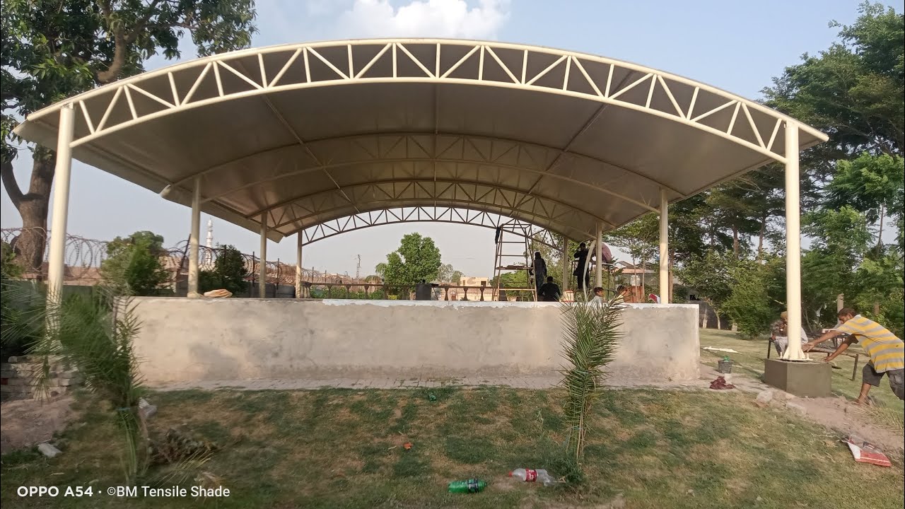 Swimming Pool Shade Tensile Fabric Structure