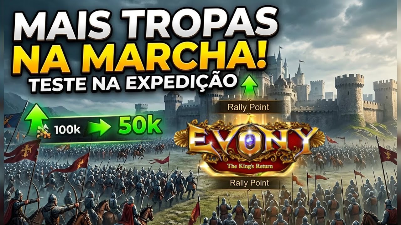 Mais Tropas na Marcha! Testando a Evolução do Ponto de Reunião no Evony