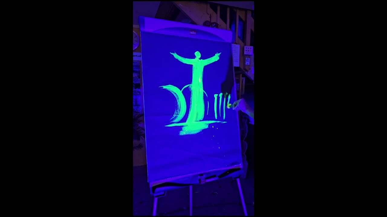 Psalm 22 mit Glaspainting von Claudia Kündig