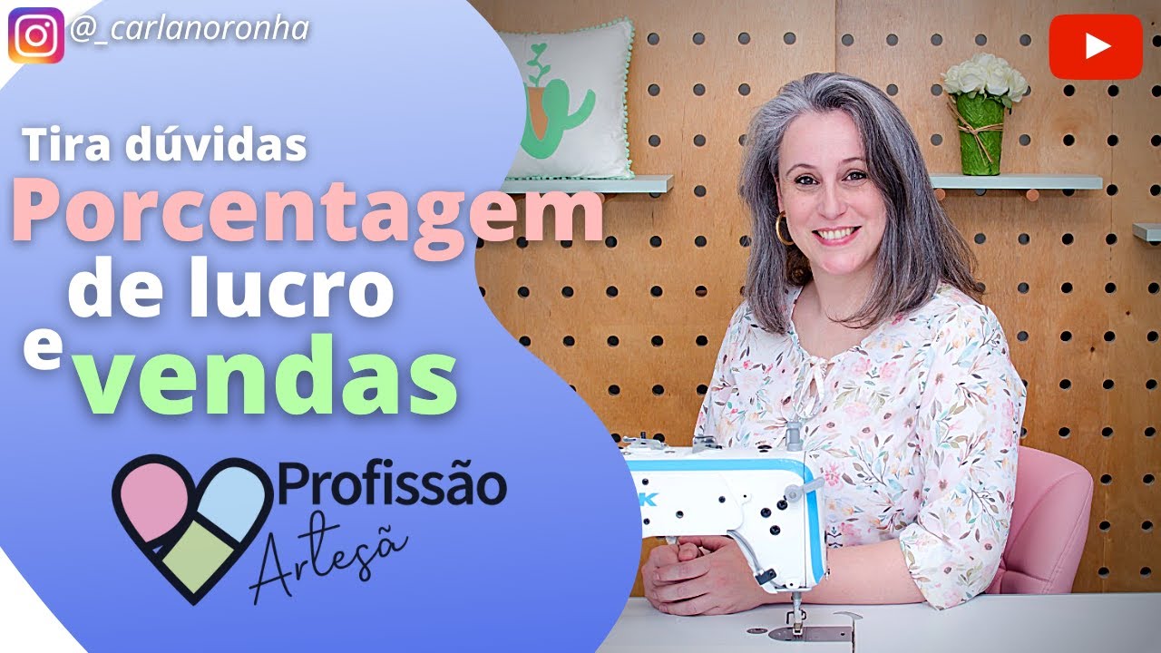 Porcentagem de lucro e vendas