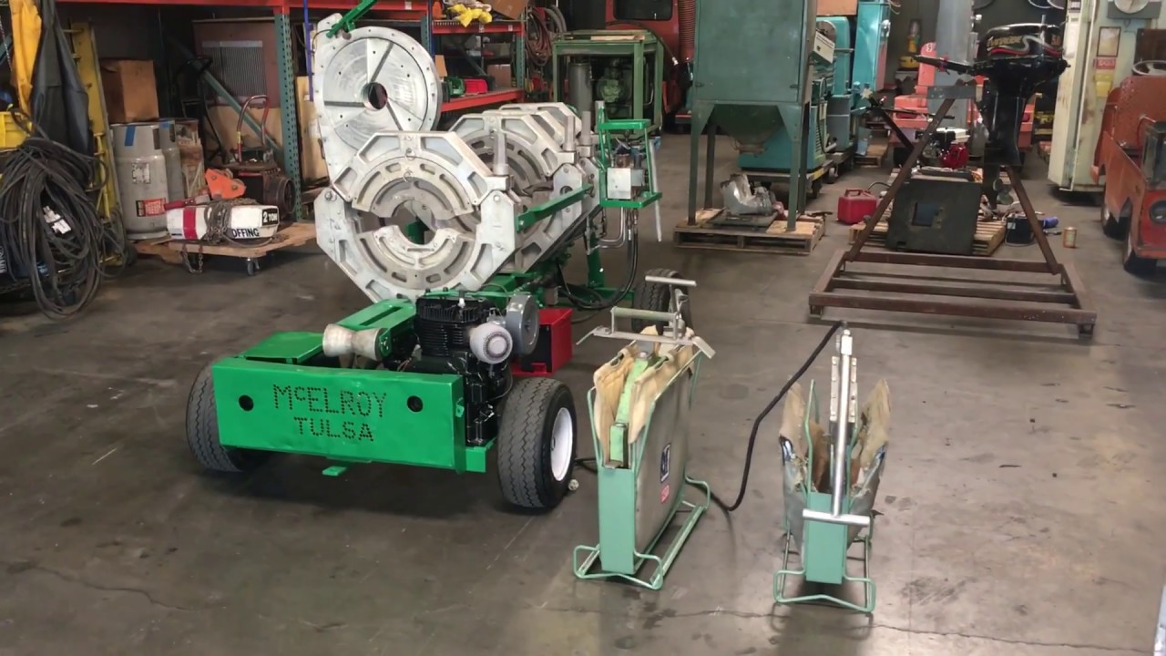 McElroy HDPE PE Pipe Butt Fusion Machine 6” to 18”Poly Welder 18hp Kohler Engine 618