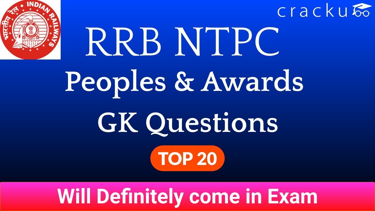 Award and Honours Questions for RRB NTPC and SSC MTS |GK Questions |