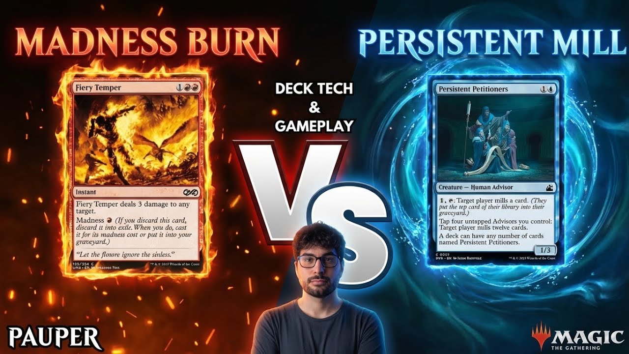 MADNESS BURN vs PERSISTENT MILL in PAUPER - GENNAIO 2026 [DECK TECH & GAMEPLAY] [MTGO] [MTG PAUPER]