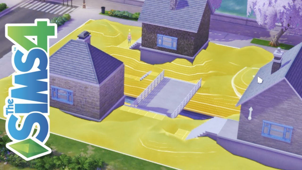 The Sims 4 - Playing with Terrain Manipulation and Different Foundation Heights