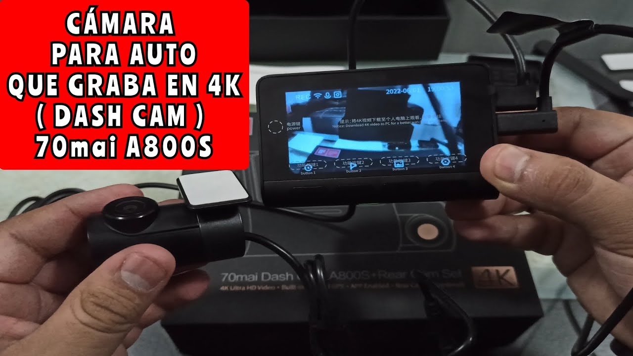 Camara para auto 70mai A800S 4K ( Dash Cam ) | Unboxing