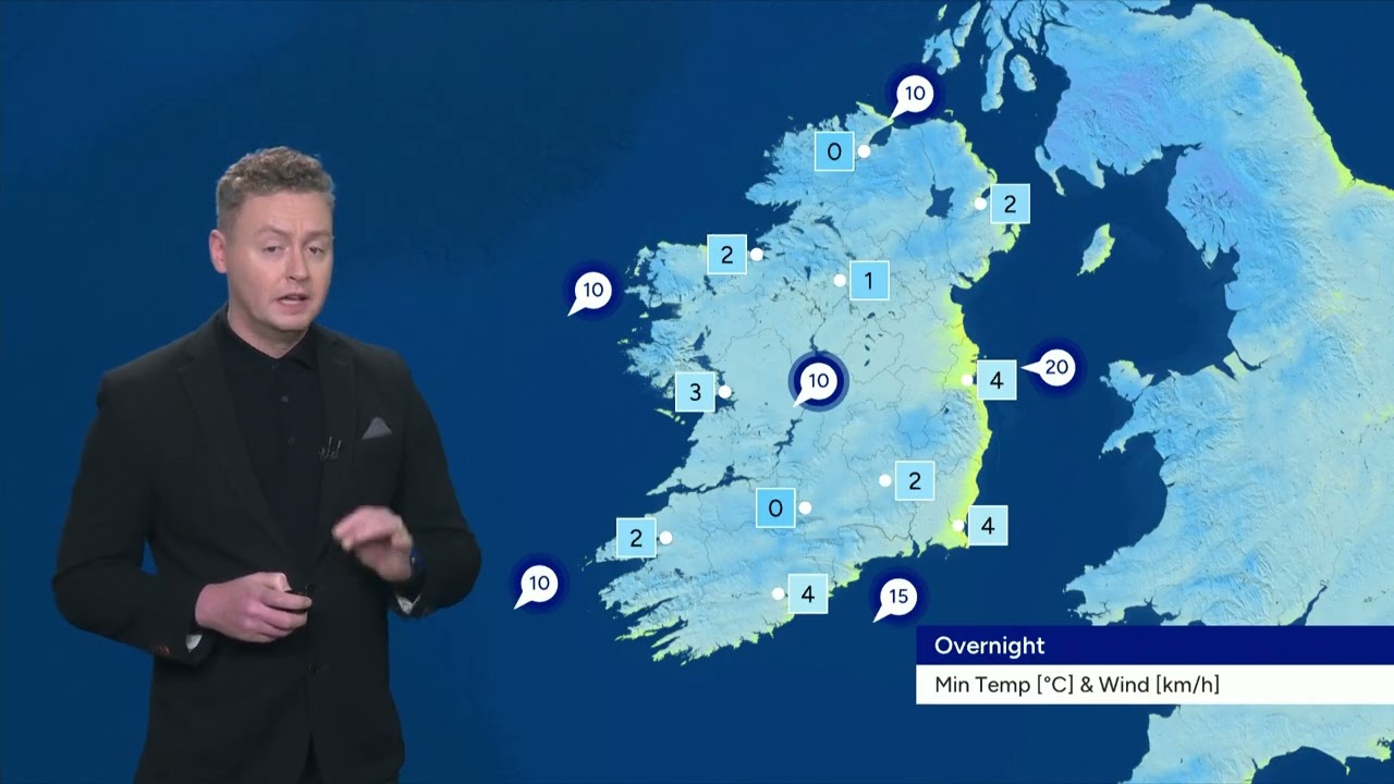 Irish weather forecast 29 Dec 2025 | Nine O'Clock Weather