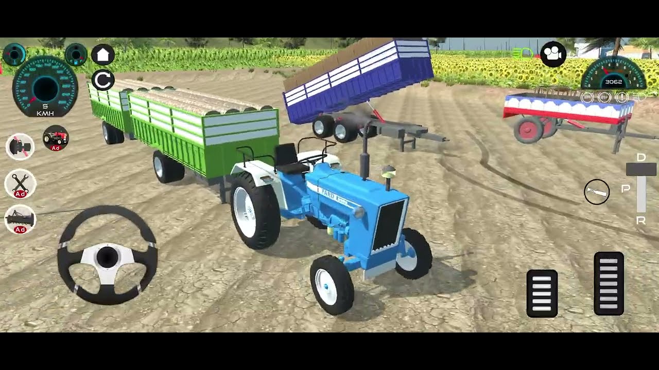Fard Tractor Trolley Off-Road Driving - Indian Tractor Simulator 3D - Tractor Android gameplay 