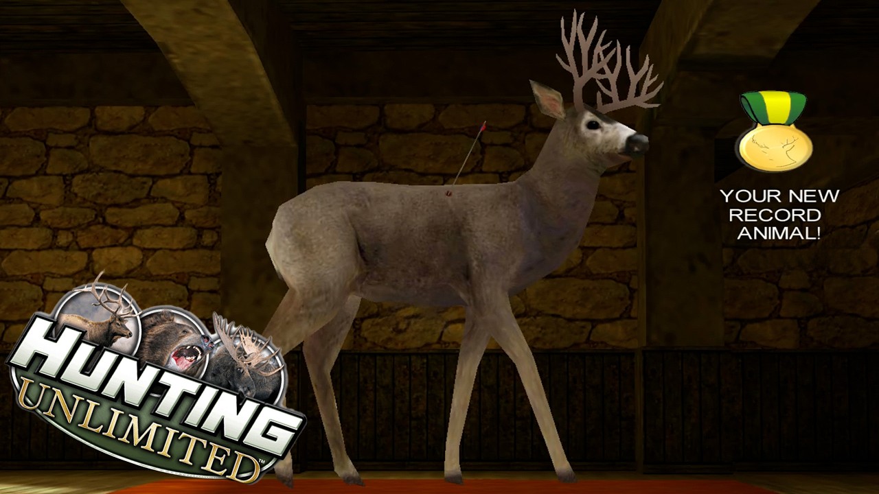 Огромный нетипичный олень-мул с луком в игре Hunting Unlimited!