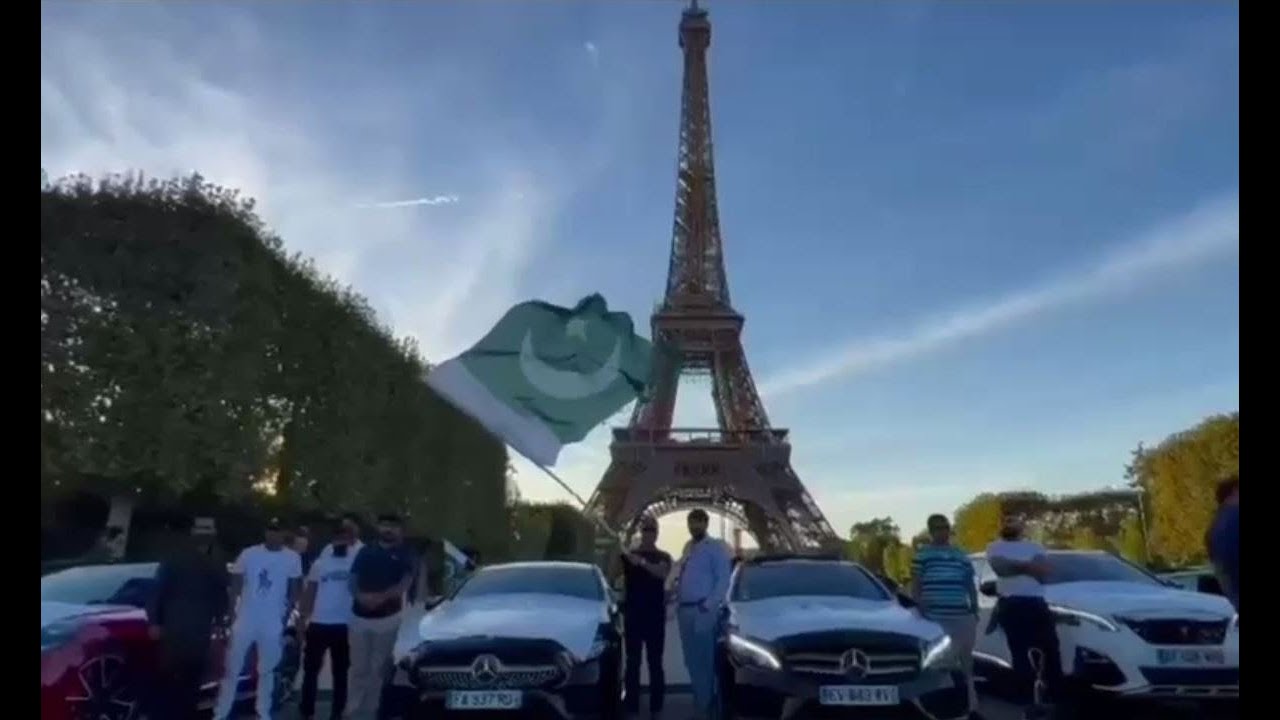 Pakistan Independence Day Car Rally held in Paris| News Pakistan TV