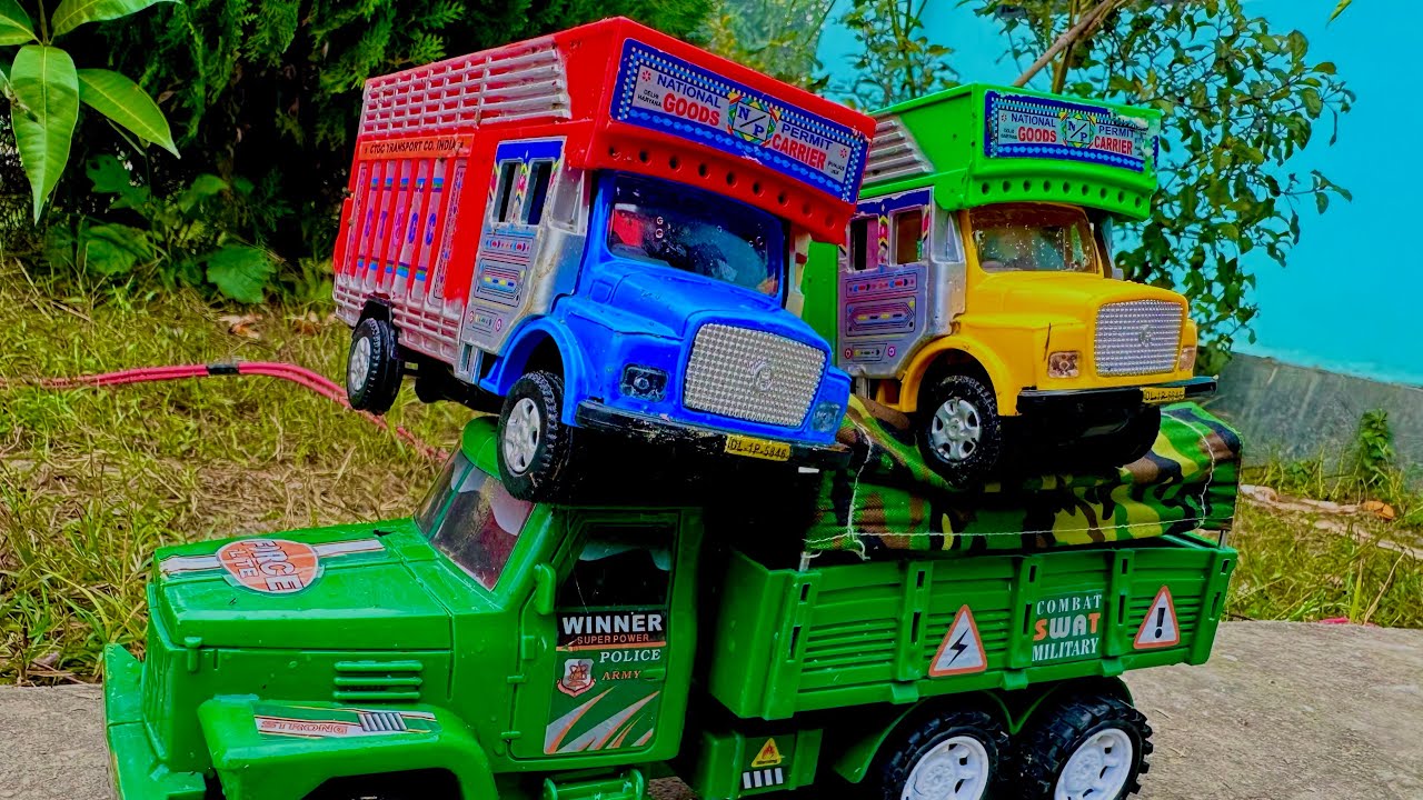 Toy military truck vs toy tata truck॥video no 4॥