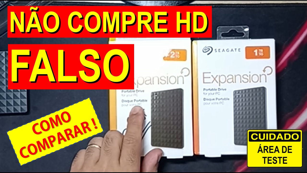 HD Seagate - Verdadeiro x Falso ( Saiba como comparar )