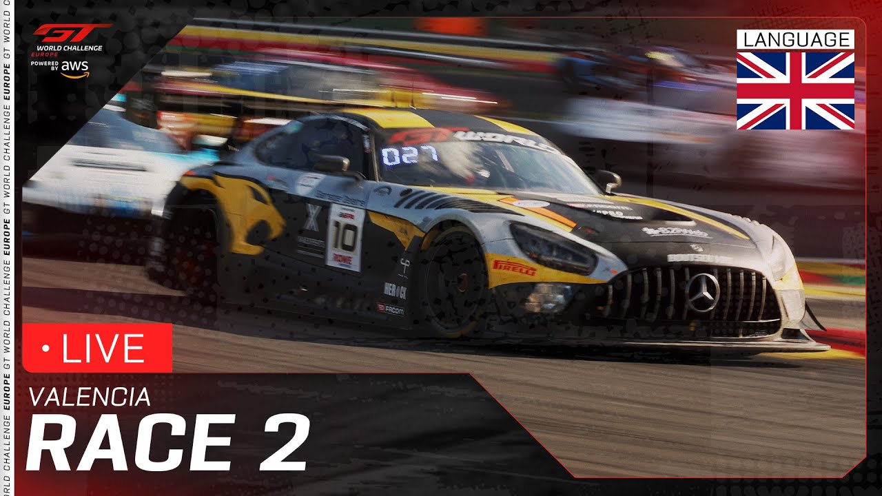 LIVE | Race 2 | Valencia | GT World Challenge Europe powered by AWS 2025 (English)