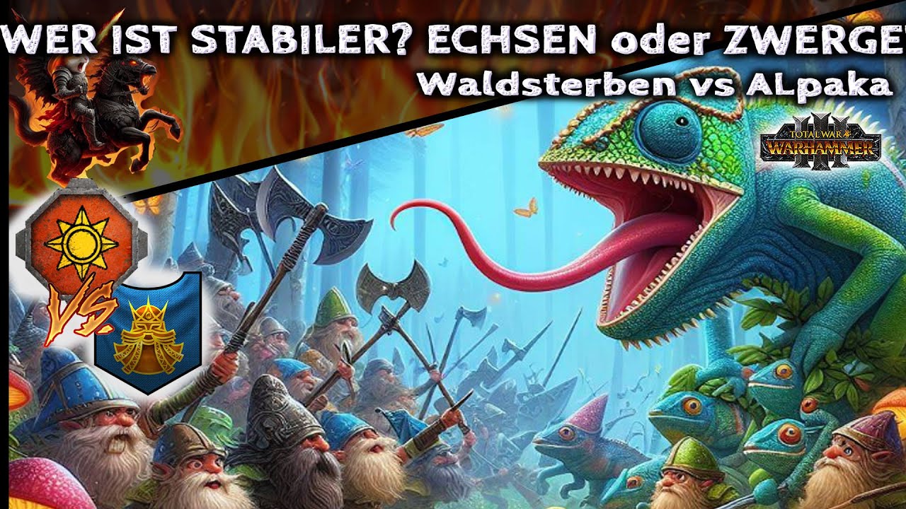 Stunties is best! Zwerge vs Echsenmenschen Warhammer 3 Multiplayer Hamsterchosen