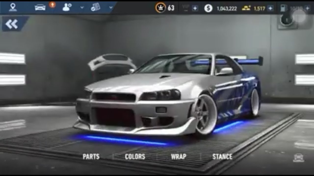 Building Brian’s 2F2F Skyline GT-R R34 in NFS No Limits!!