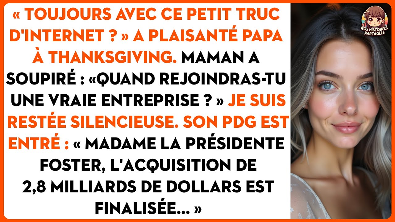 « Toujours avec ce petit truc d'internet ? » a plaisanté papa à thanksgiving.
