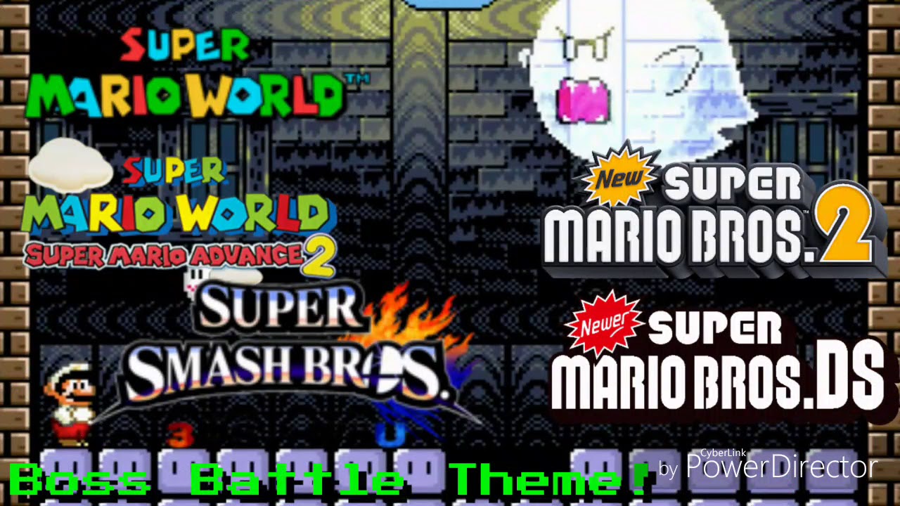 [ULTIMATE MASHUP] Super Mario World: Fortress Boss Theme Mashup (SMW+SMA2+NSMB2+SSB4+Newer SMB DS)
