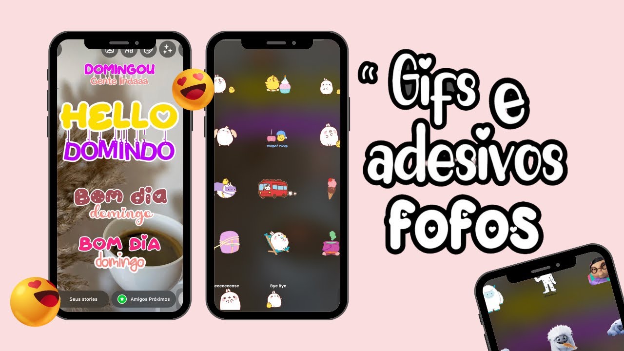 TRUQUES STORIES | gifs fofos para os stories  | adesivos personalizados