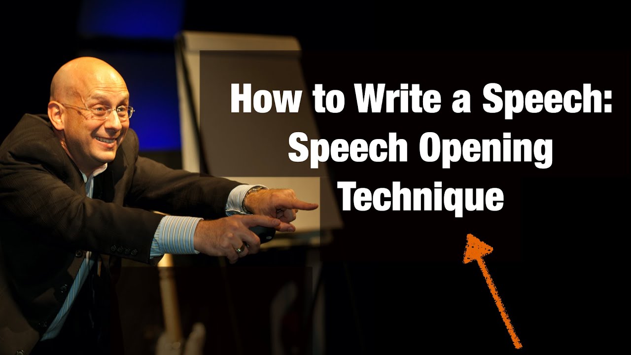 How to Write a Speech: Speech Opening Technique