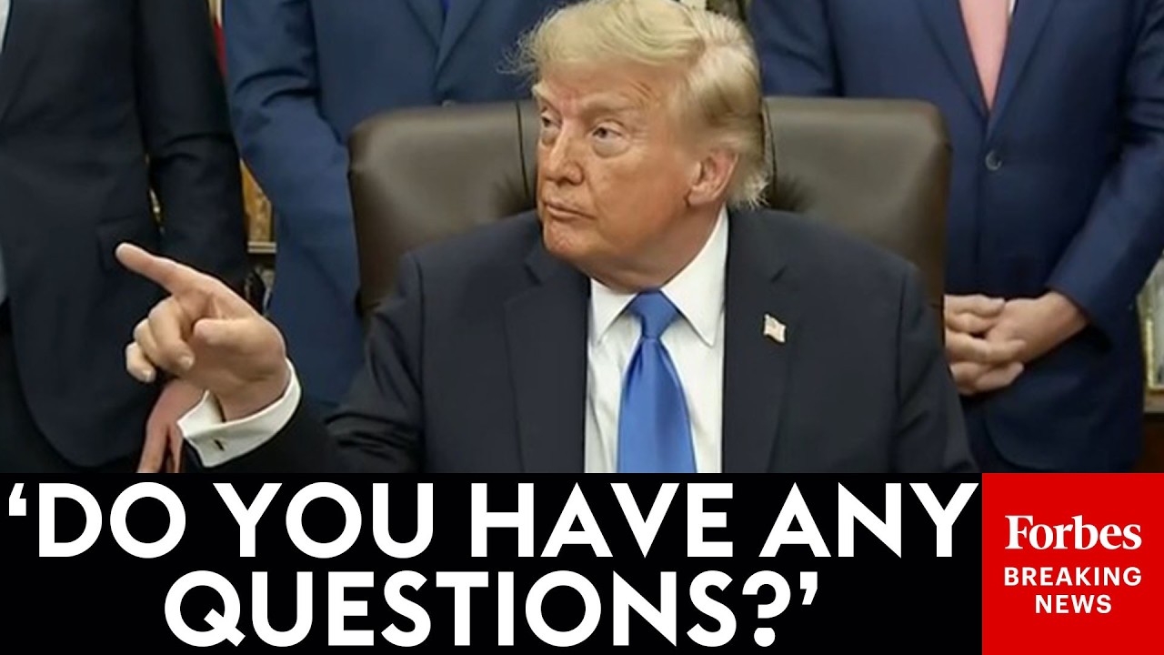 WATCH: Trump Takes Questions From Reporters After Calling To Rename Strait Of Hormuz 'Trump Strait'