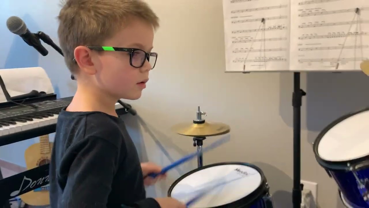 Treasure - Bruno Mars (6 years old drum cover)