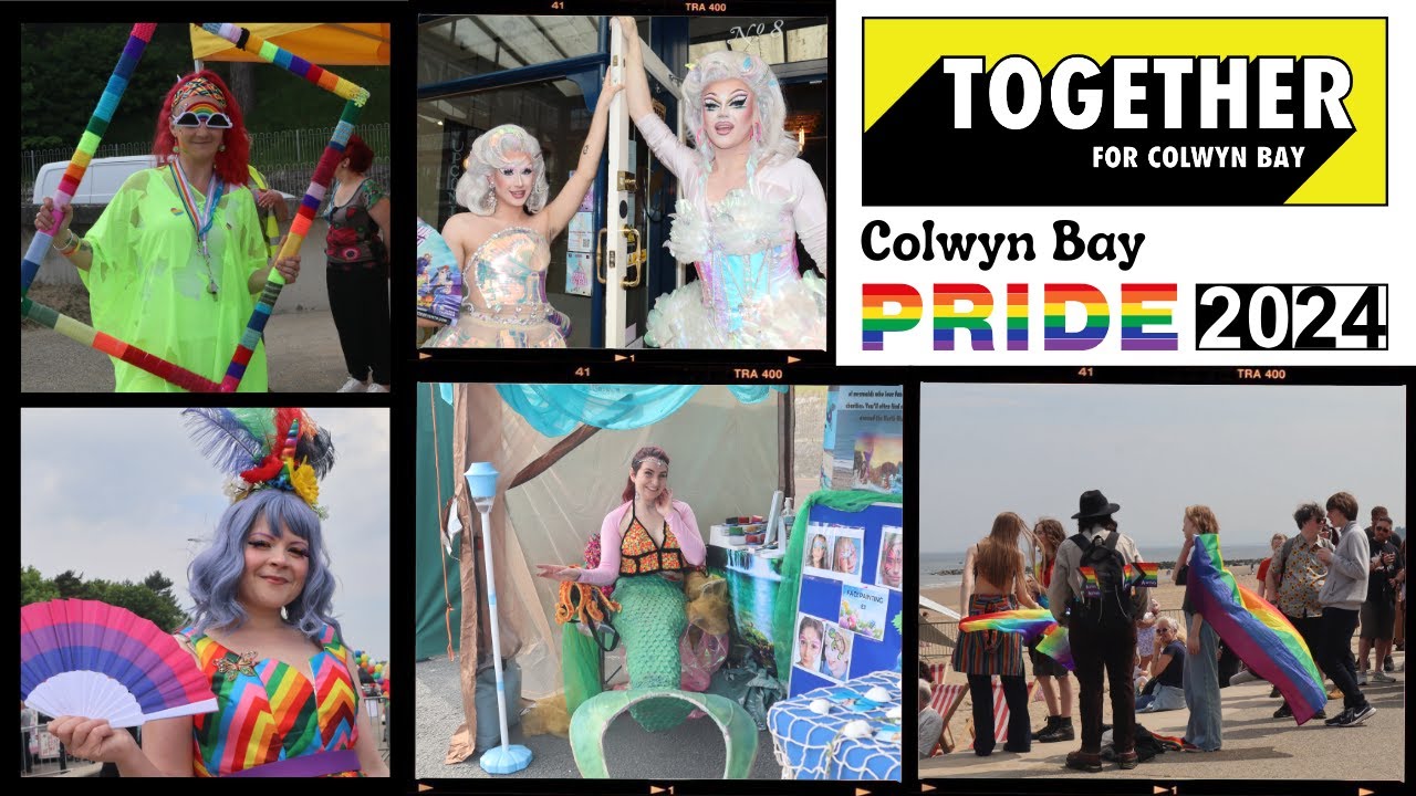 Gyda'n gilydd ar gyfer Bae Colwyn, Pride 2024 | Together for Colwyn Bay, Pride 2024
