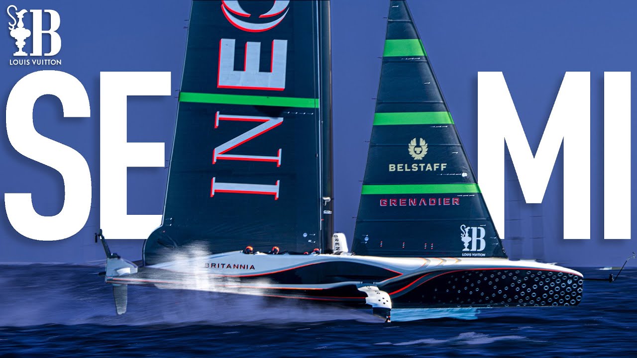 ALL RACES | 🇬🇧 INEOS Britannia vs Alinghi Red Bull Racing 🇨🇭 | Louis Vuitton Cup - Semi-Finals