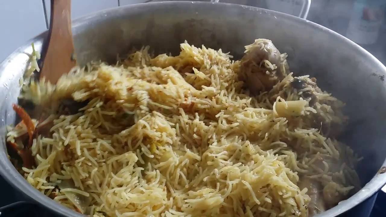 Chicken Pulao for 10 People Andhra style
