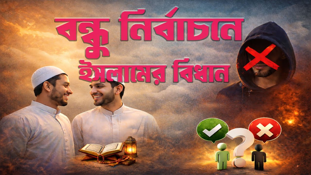 বন্ধু নির্বাচনে ইসলামের বিধান | কোরআন ও হাদিসের আলোকে সঠিক বন্ধু নির্বাচন || বন্ধু নির্বাচন