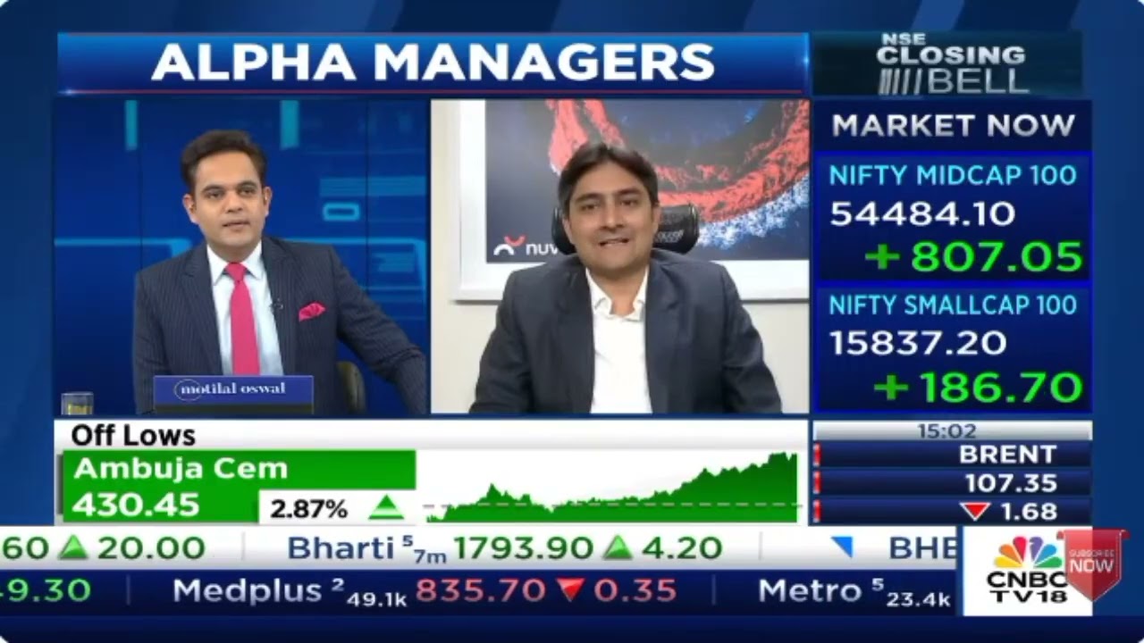 Mr  Nikhil Ranka, CIO Equity Alternatives, Nuvama Asset Mgmt CNBC TV 18 NSE Closing Bell 06 April 20