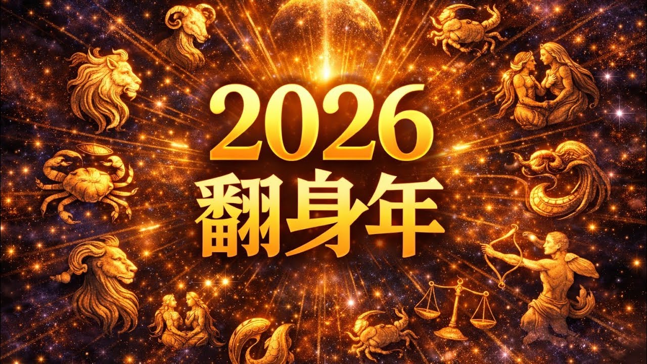 CC字幕｜2026年最強翻身年！十二星座全年度趨勢解析（請參考上升及太陽星座）