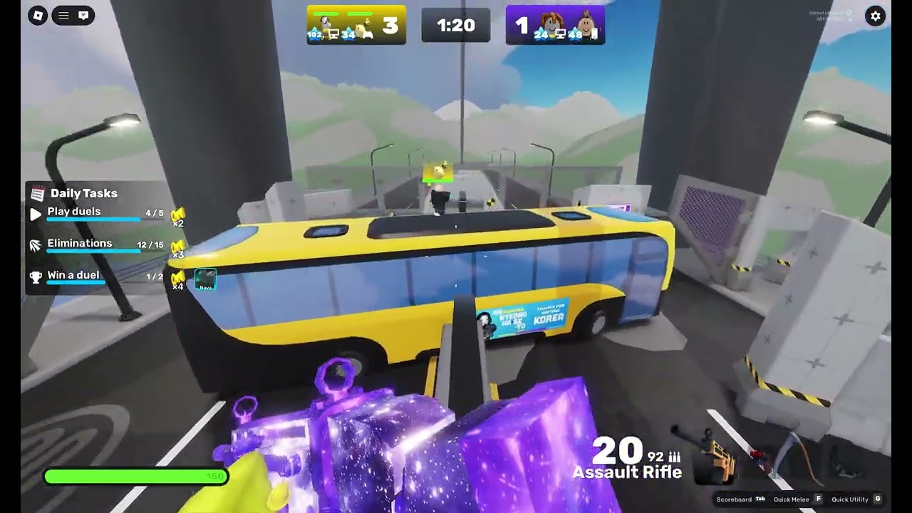 playing rivals with my friend