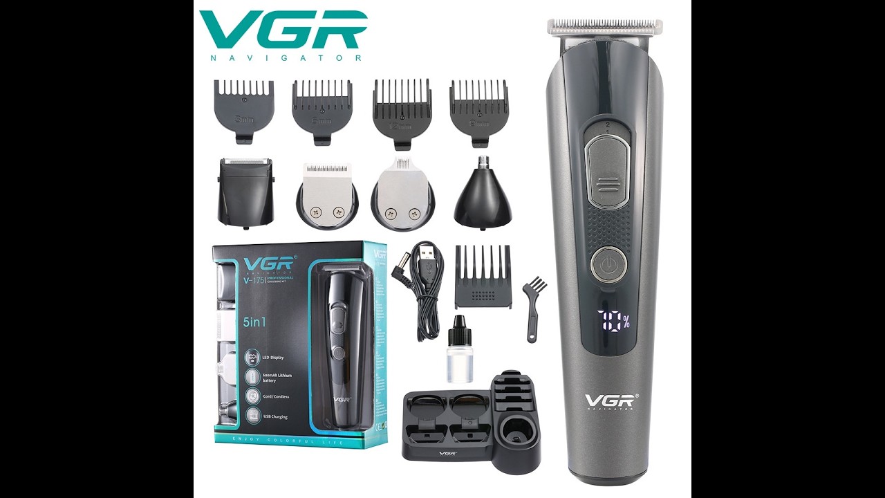 ماكينة حلاقة VGR 175 ومجموعة VGR 105 | تجربة حلاقة وعناية متكاملة للرجال | استثمر في أناقتك