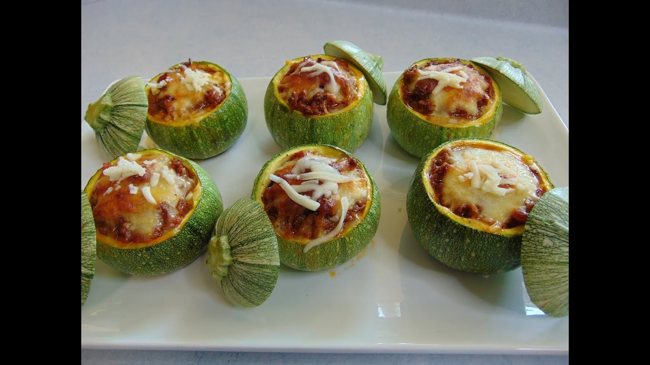 Calabicitas Rellenas de Carne Molida!!