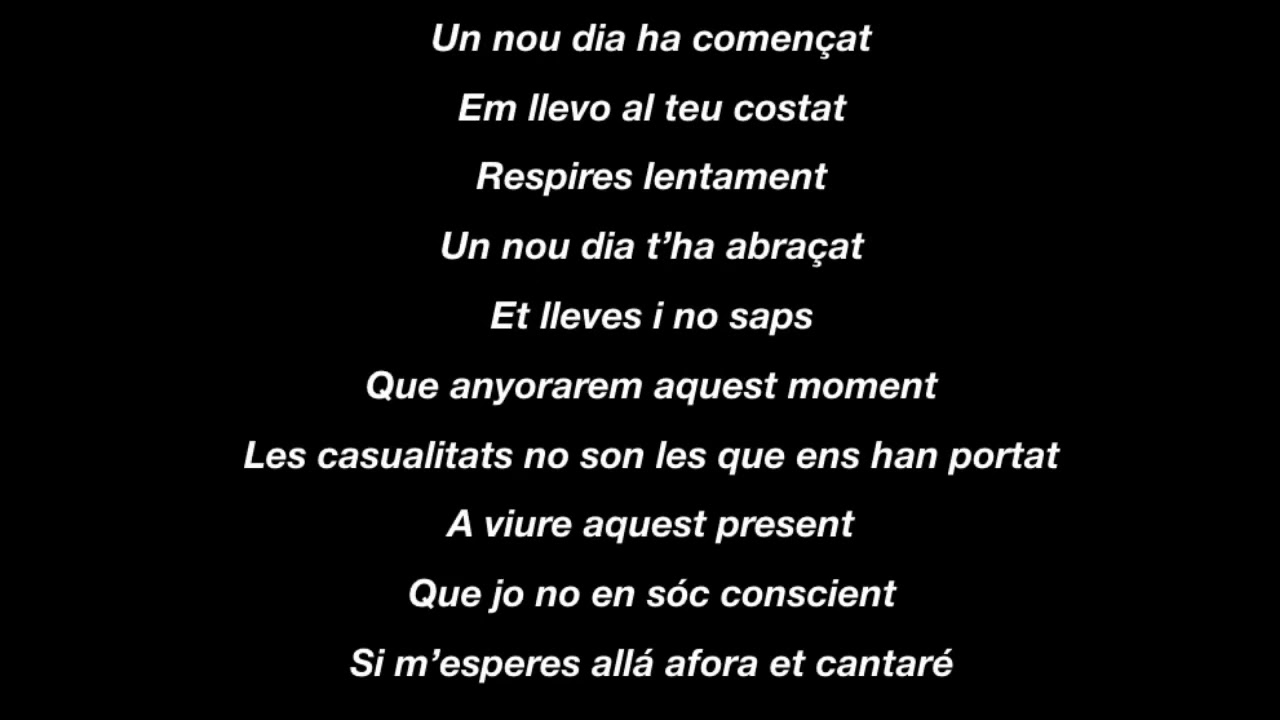 Escriurem | Miki Núñez | Letra