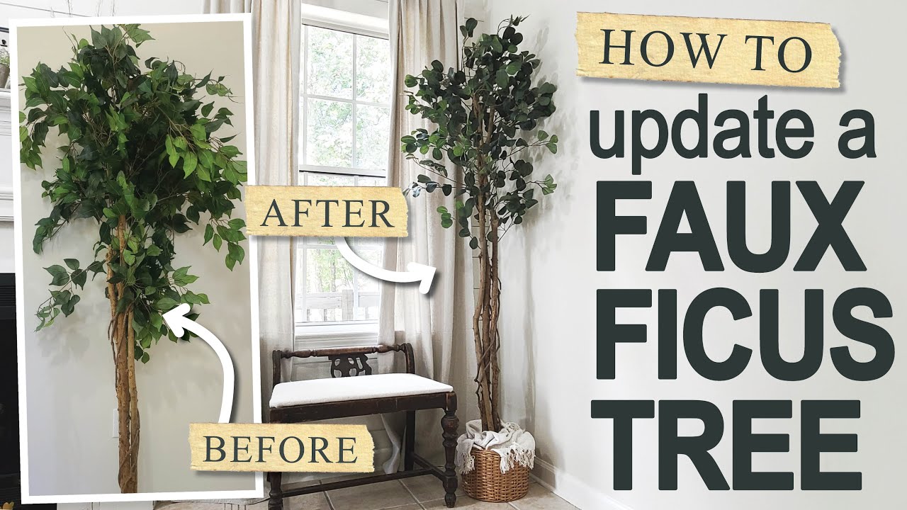 How to Update a Faux Ficus Tree &bull; Thrift Store Makeover &bull; DIY &bull; Look for Less &bull; Thrift Flip