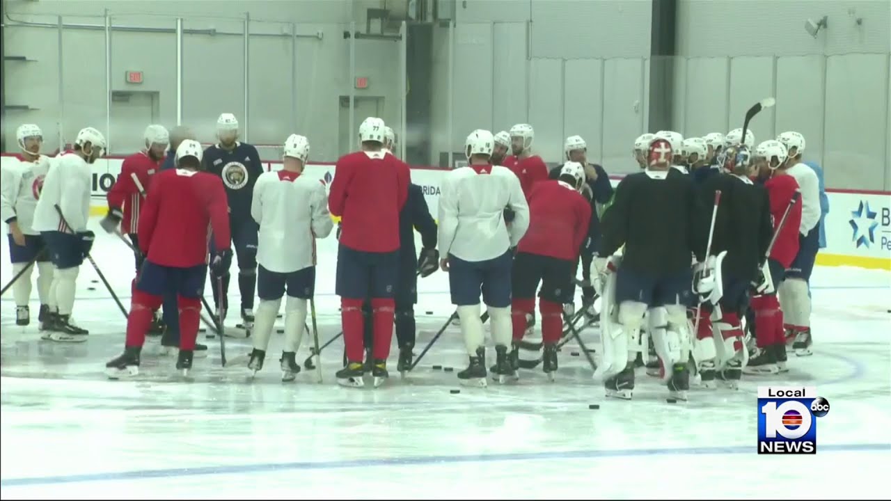 Panthers hit the ice for practice ahead of Game 6.
