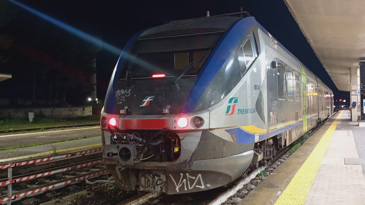 TRENITALIA - Partenza da Ozieri-Chilivani e accelerazione alla massima potenza a bordo di MD103